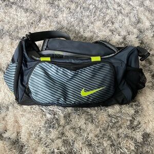 Nike Duffel Bag Small Gray/Lime Green